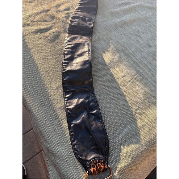 Vintage Morris Moskowitz Genuine Leather/Fur (Cheetah Print) belt, size Small - Picture 7 of 7